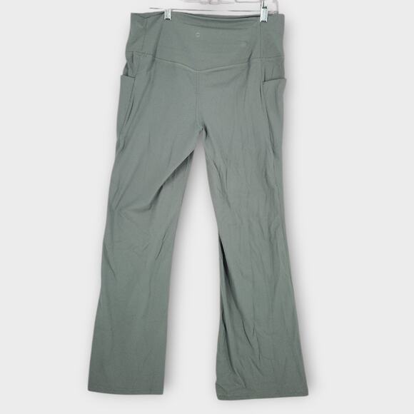 Avia softsculpt Flare Leggings Women's XL Green Stretch Active Moisture Wicking - Picture 5 of 10